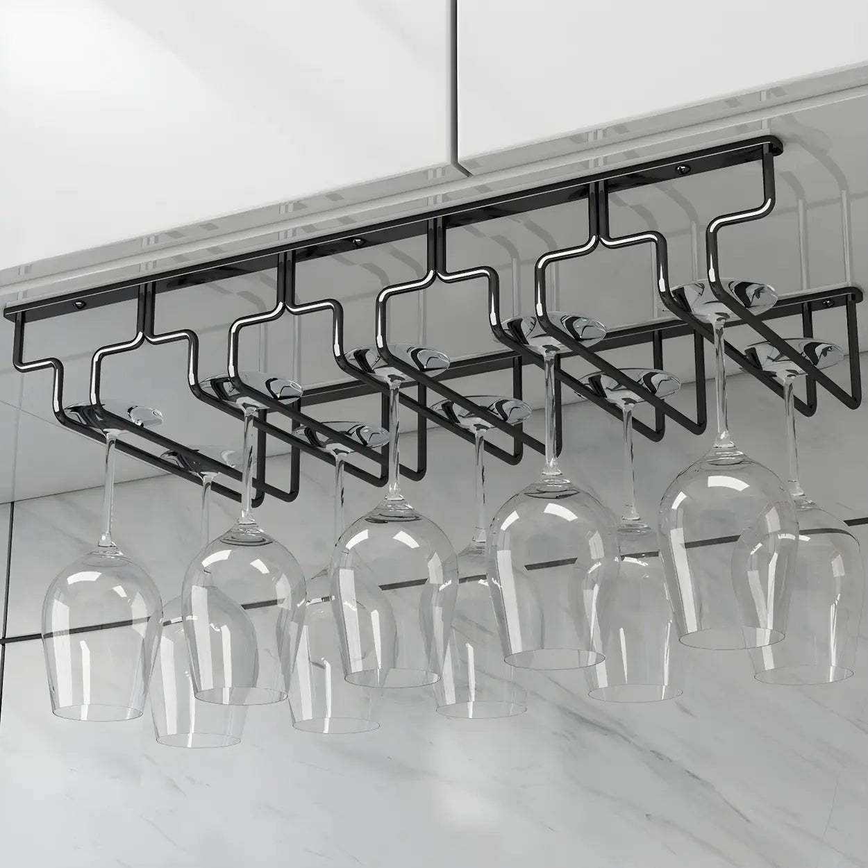 Metal Hanging Wine Glass Rack