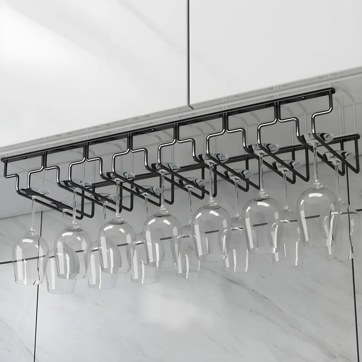 Metal Hanging Wine Glass Rack
