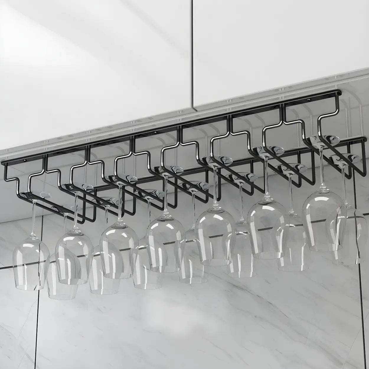 Metal Hanging Wine Glass Rack