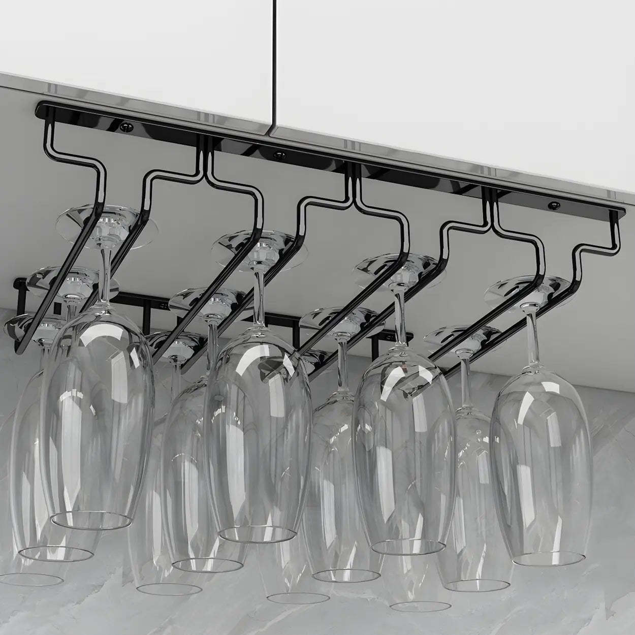 Metal Hanging Wine Glass Rack