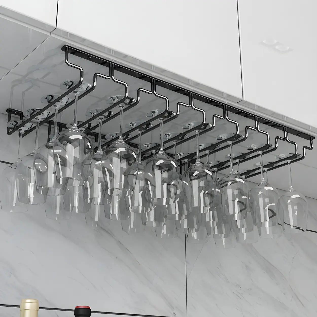 Metal Hanging Wine Glass Rack