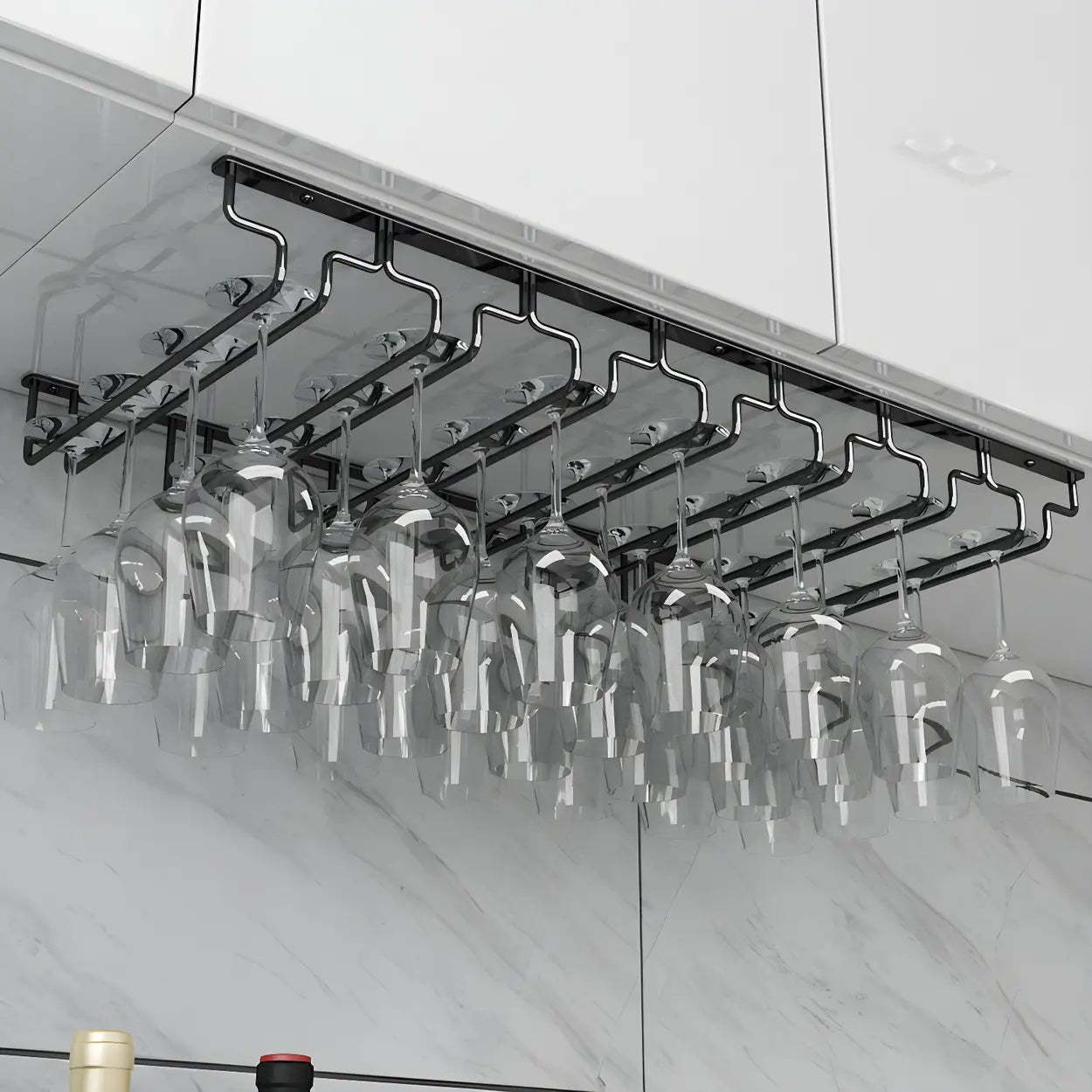 Metal Hanging Wine Glass Rack