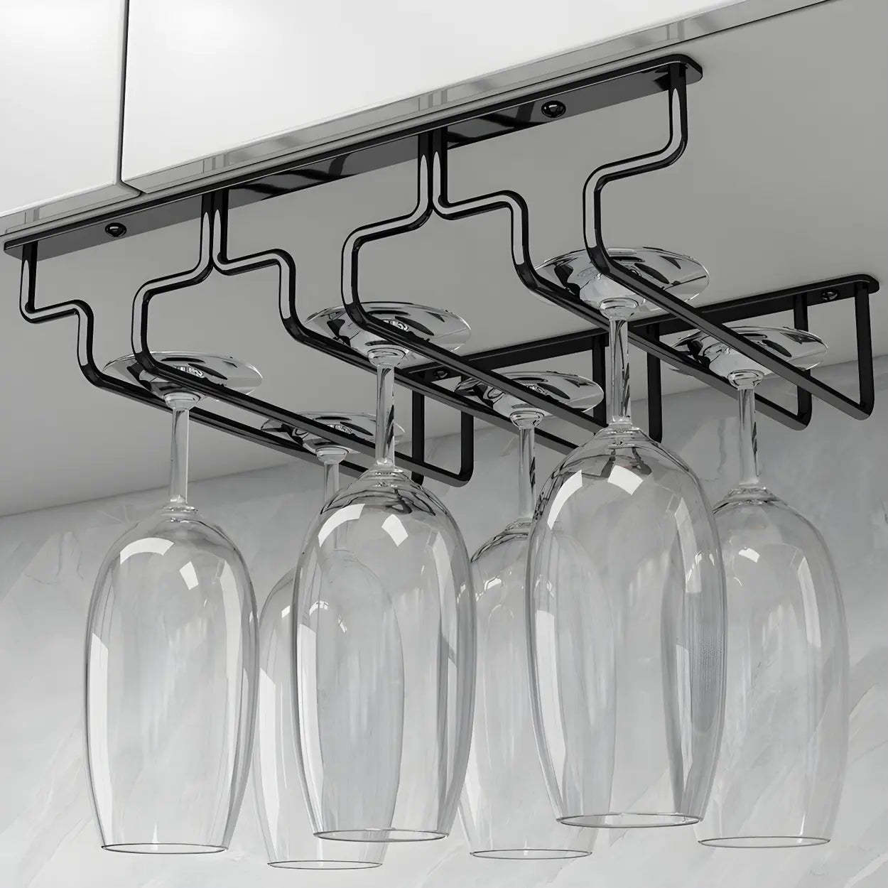Metal Hanging Wine Glass Rack