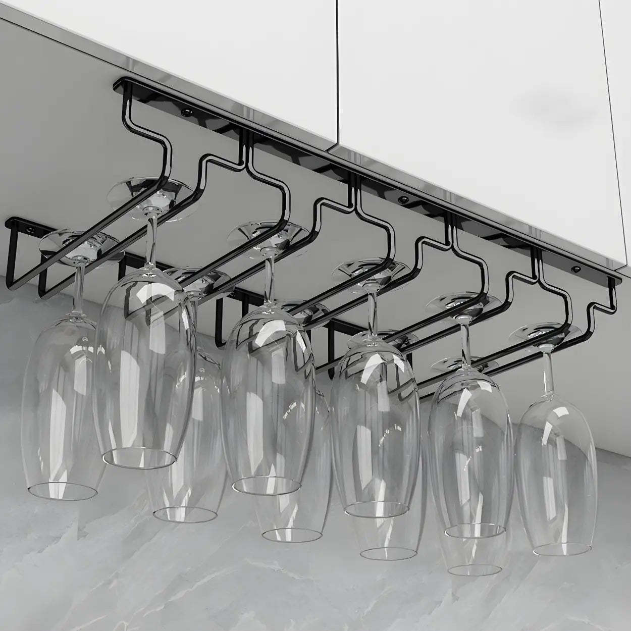Metal Hanging Wine Glass Rack
