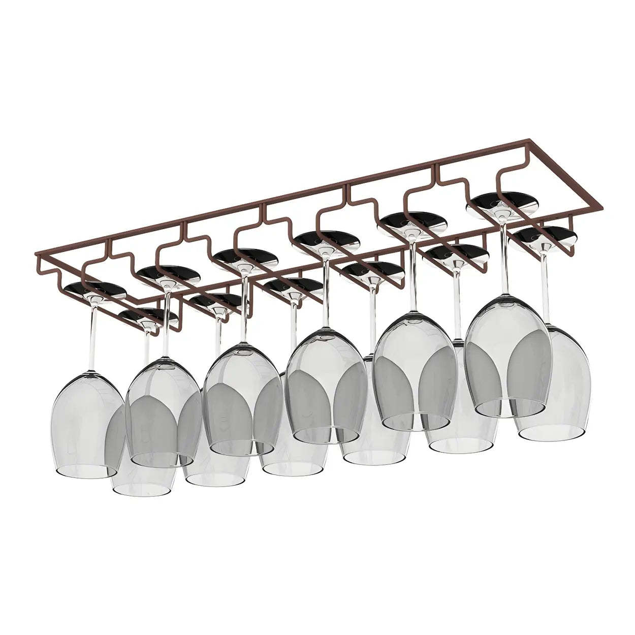 Minimalist Black Metal Hanging Wine Rack — White / 1 Piece