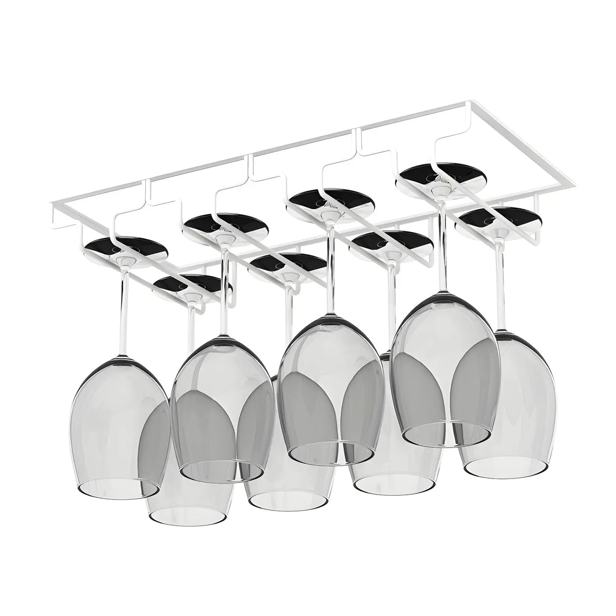 Minimalist Black Metal Hanging Wine Rack — Bronze / 1 Piece