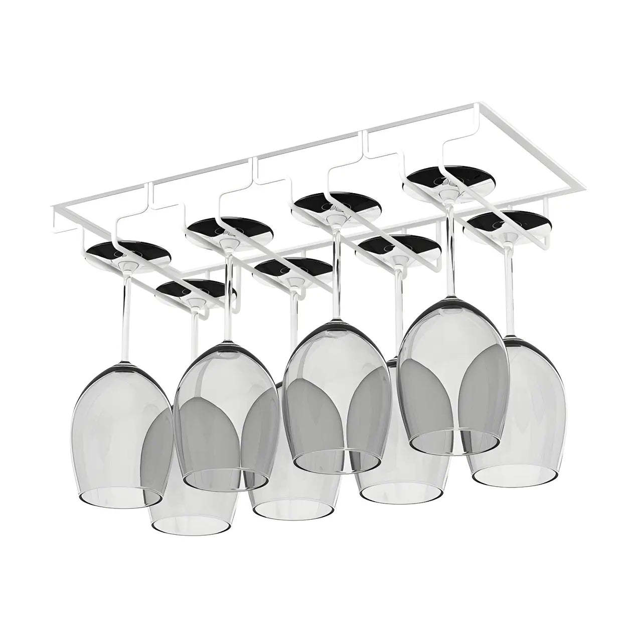 Minimalist Black Metal Hanging Wine Rack — Bronze / 1 Piece