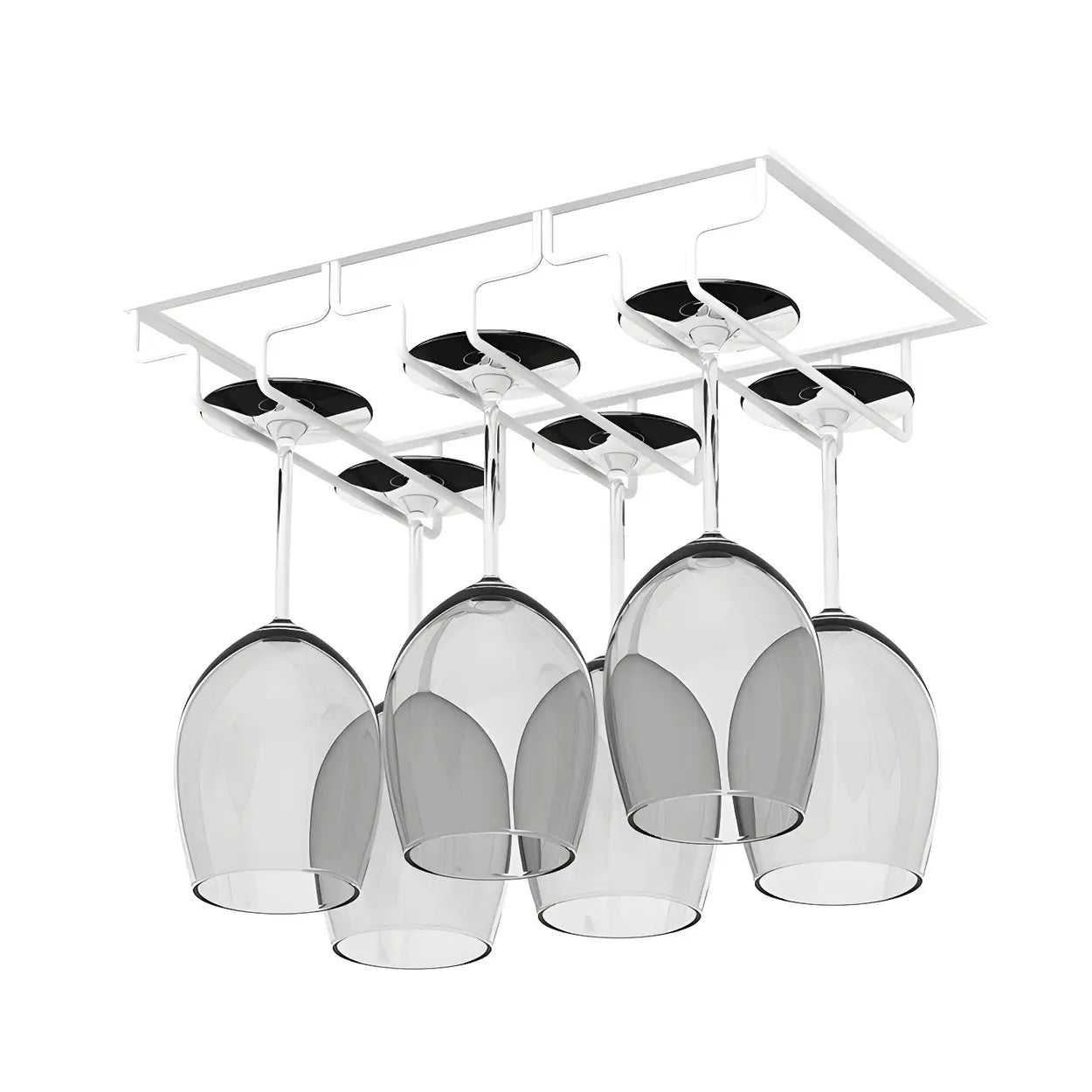 Minimalist Black Metal Hanging Wine Rack — Bronze / 1 Piece