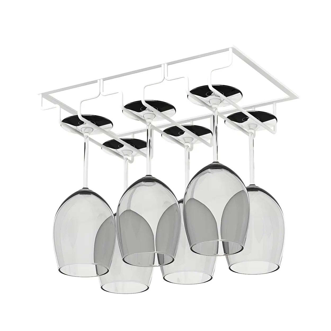Minimalist Black Metal Hanging Wine Rack — Bronze / 1 Piece