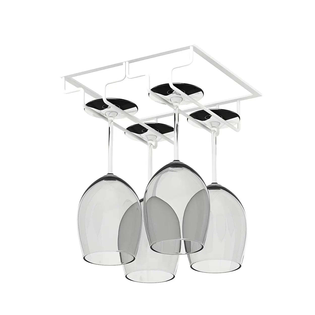 Minimalist Black Metal Hanging Wine Rack — Bronze / 1 Piece