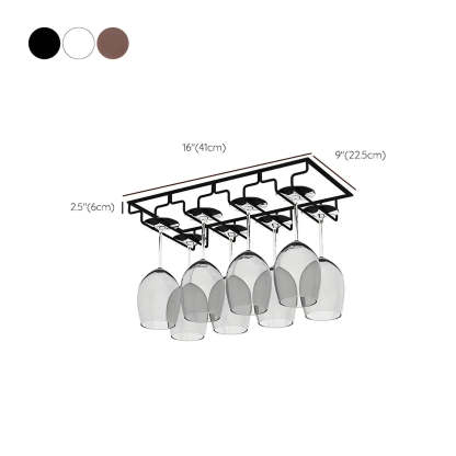 Minimalist Black Metal Hanging Wine Rack