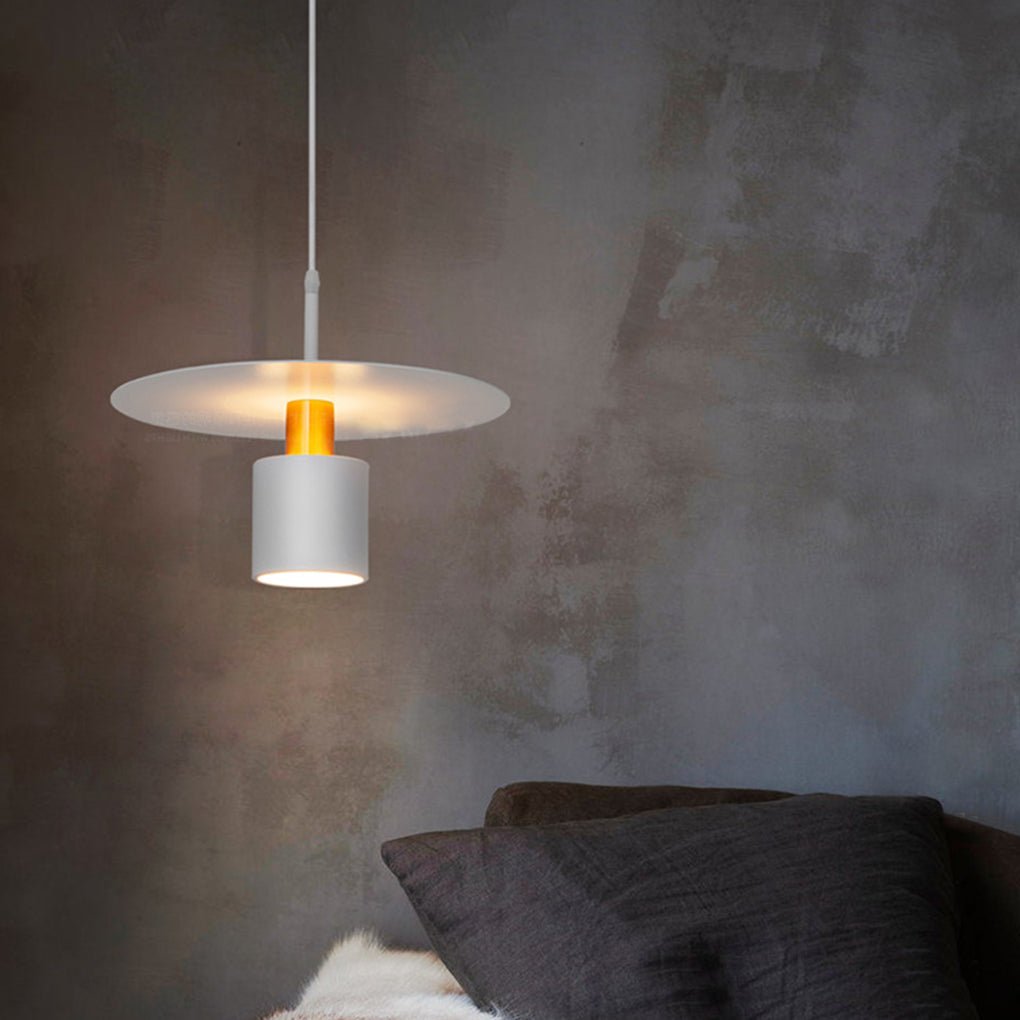 Lighom minimalist tri-color bedside black pendant lighting in metal — Matte Black
