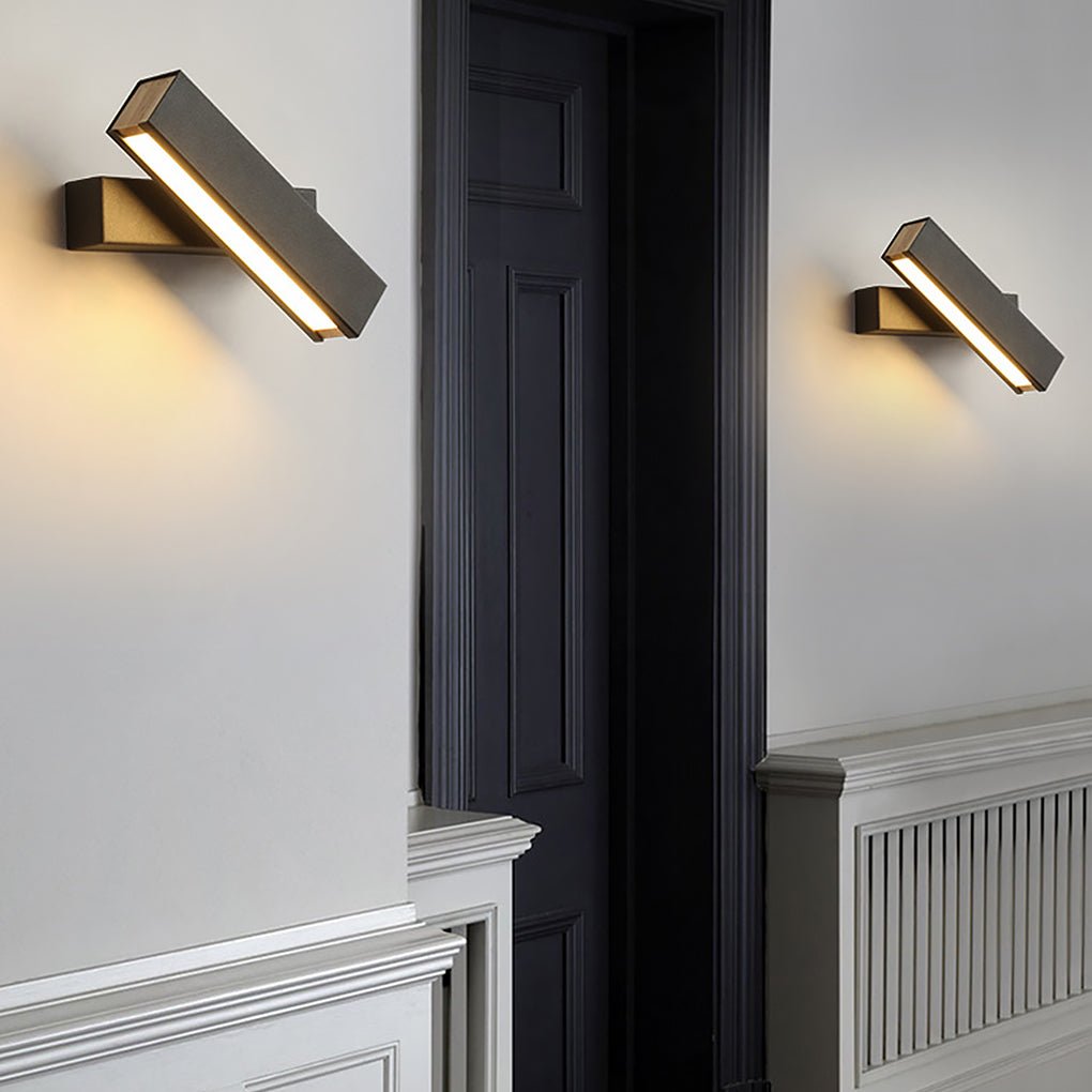 Minimalist Rotatable LED Background Bedroom Wall Sconce