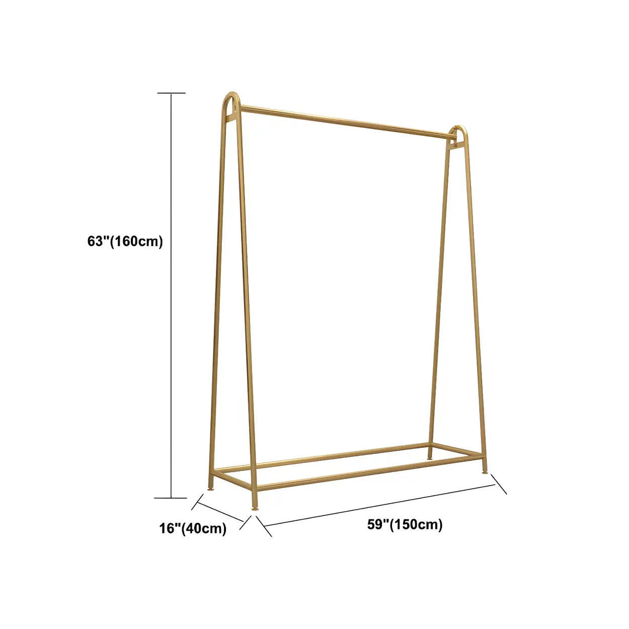 Minimalist Gold Metal A-Shaped Coat Rack