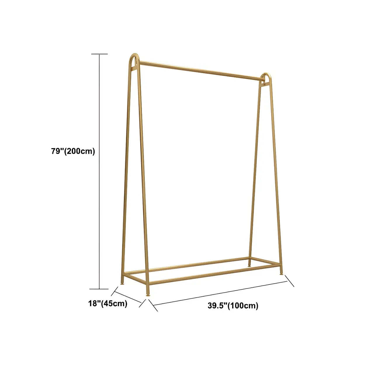 Minimalist Gold Metal A-Shaped Coat Rack