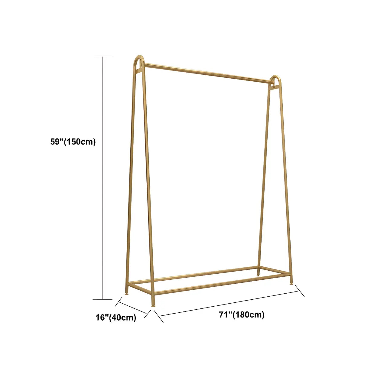 Minimalist Gold Metal A-Shaped Coat Rack