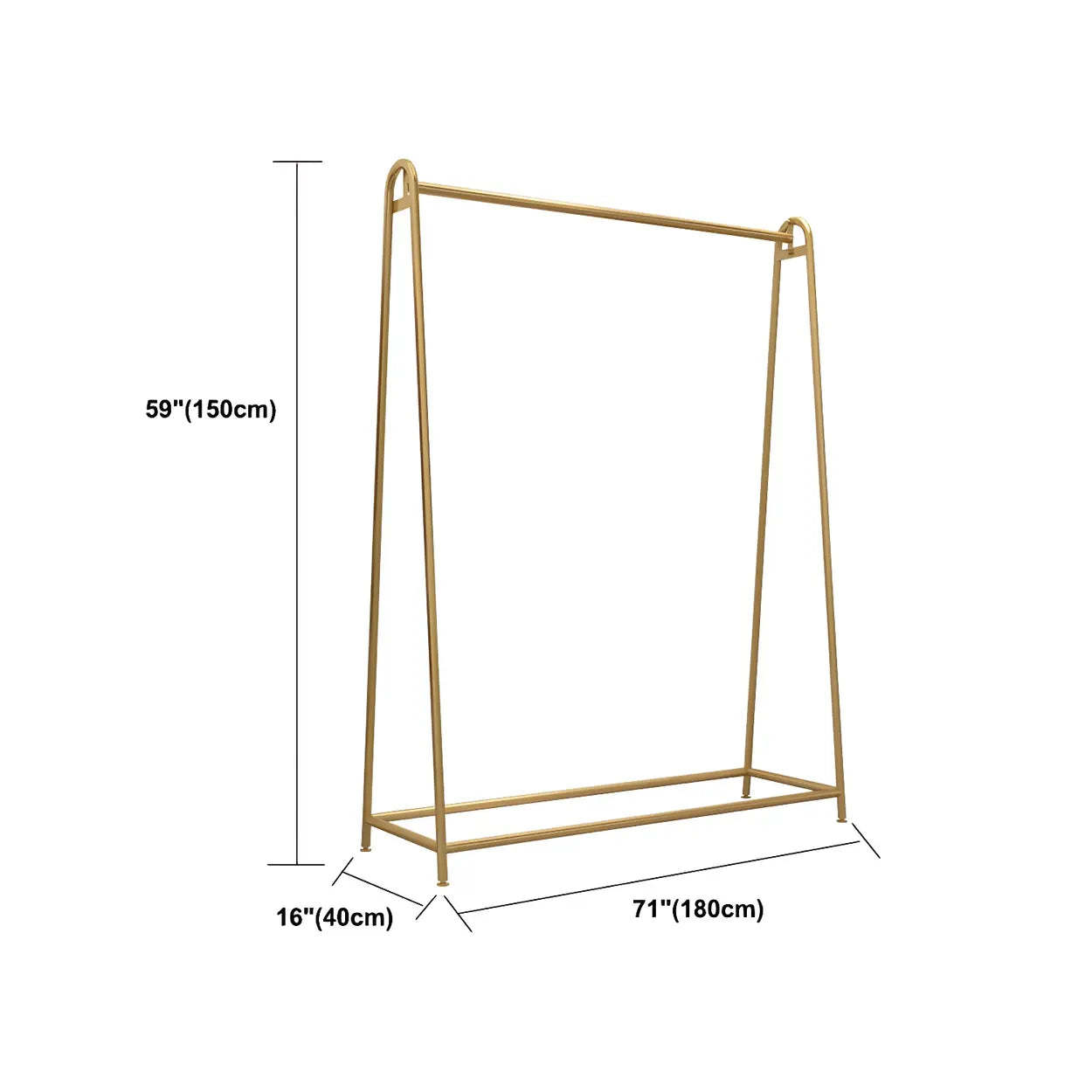 Minimalist Gold Metal A-Shaped Coat Rack