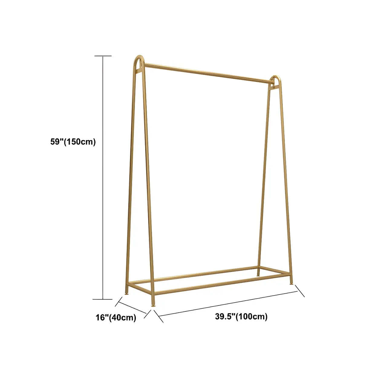 Minimalist Gold Metal A-Shaped Coat Rack