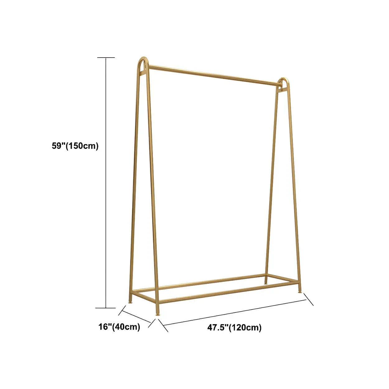 Minimalist Gold Metal A-Shaped Coat Rack