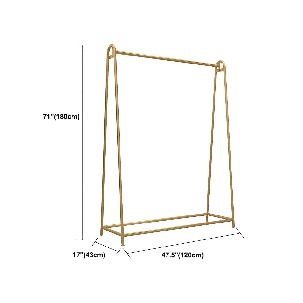 Minimalist Gold Metal A-Shaped Coat Rack