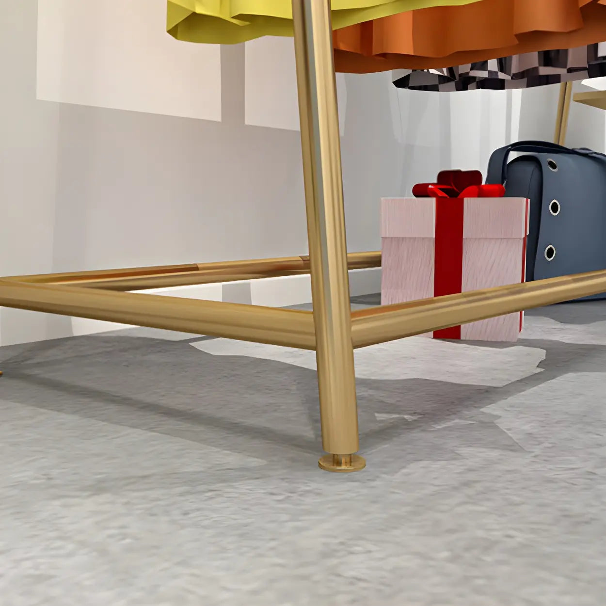 Minimalist Gold Metal A-Shaped Coat Rack