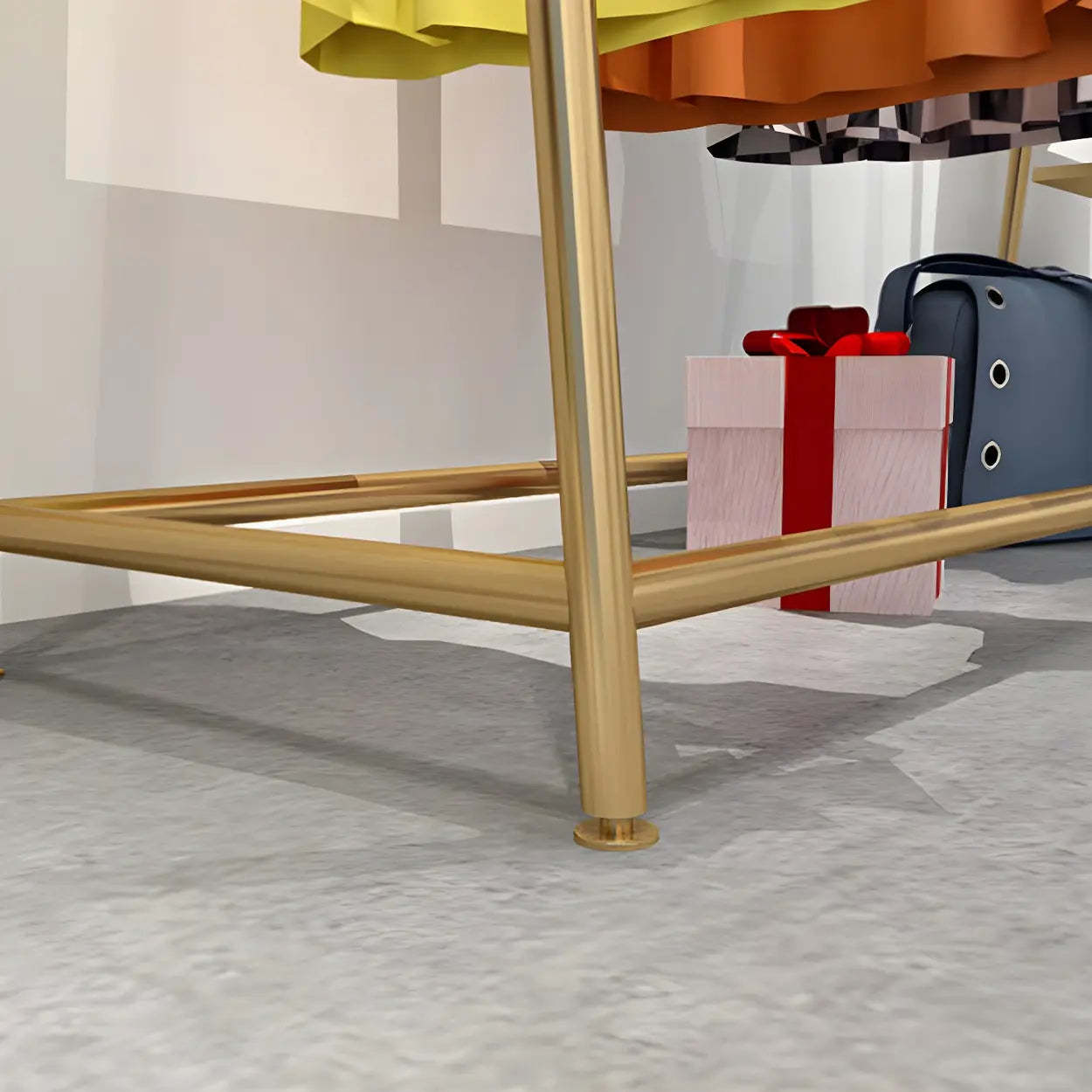 Minimalist Gold Metal A-Shaped Coat Rack