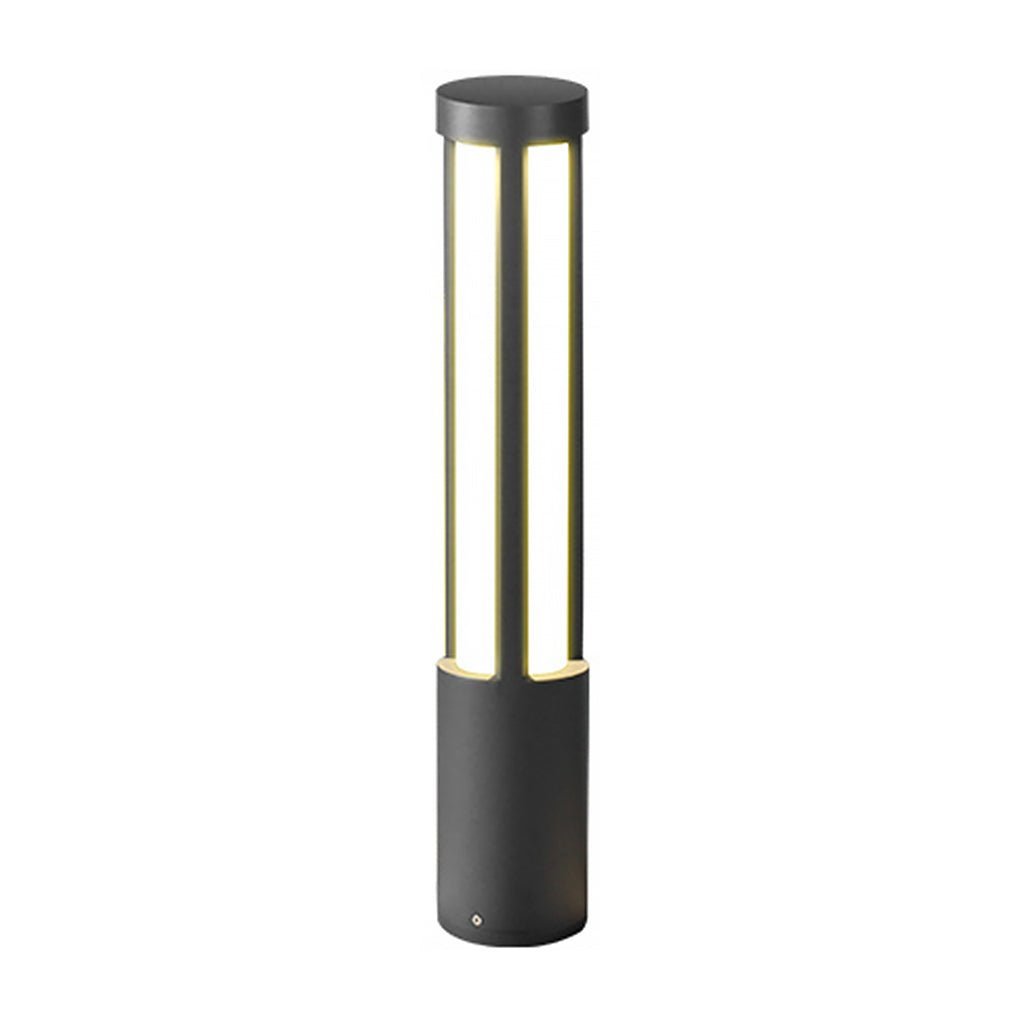 Cylinder Shaped LED Black Modern Outdoor Post Lights Pole Lamp Path Lights-Lighom