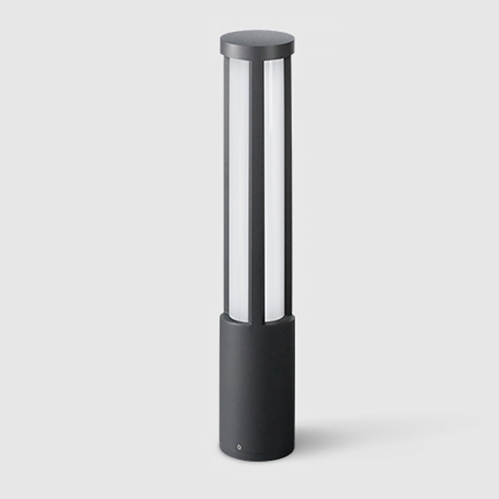 Cylinder Shaped LED Black Modern Outdoor Post Lights Pole Lamp Path Lights-Lighom