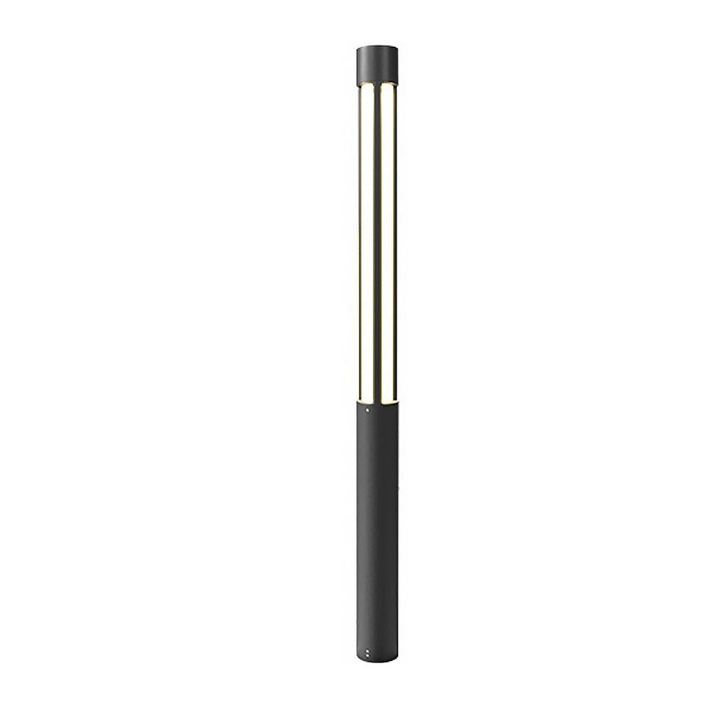 Cylinder Shaped LED Black Modern Outdoor Post Lights Pole Lamp Path Lights-Lighom