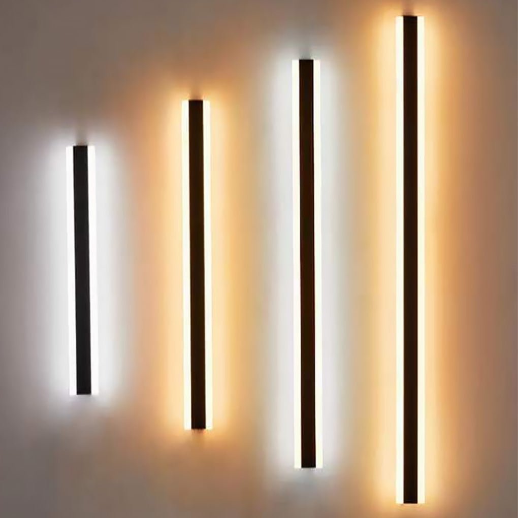Linear LED Long Outdoor Wall Light Minimalist Exterior Wall Mount Lights Waterproof for Porch-Lighom