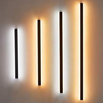 Linear LED Long Outdoor Wall Light Minimalist Exterior Wall Mount Lights Waterproof for Porch-Lighom