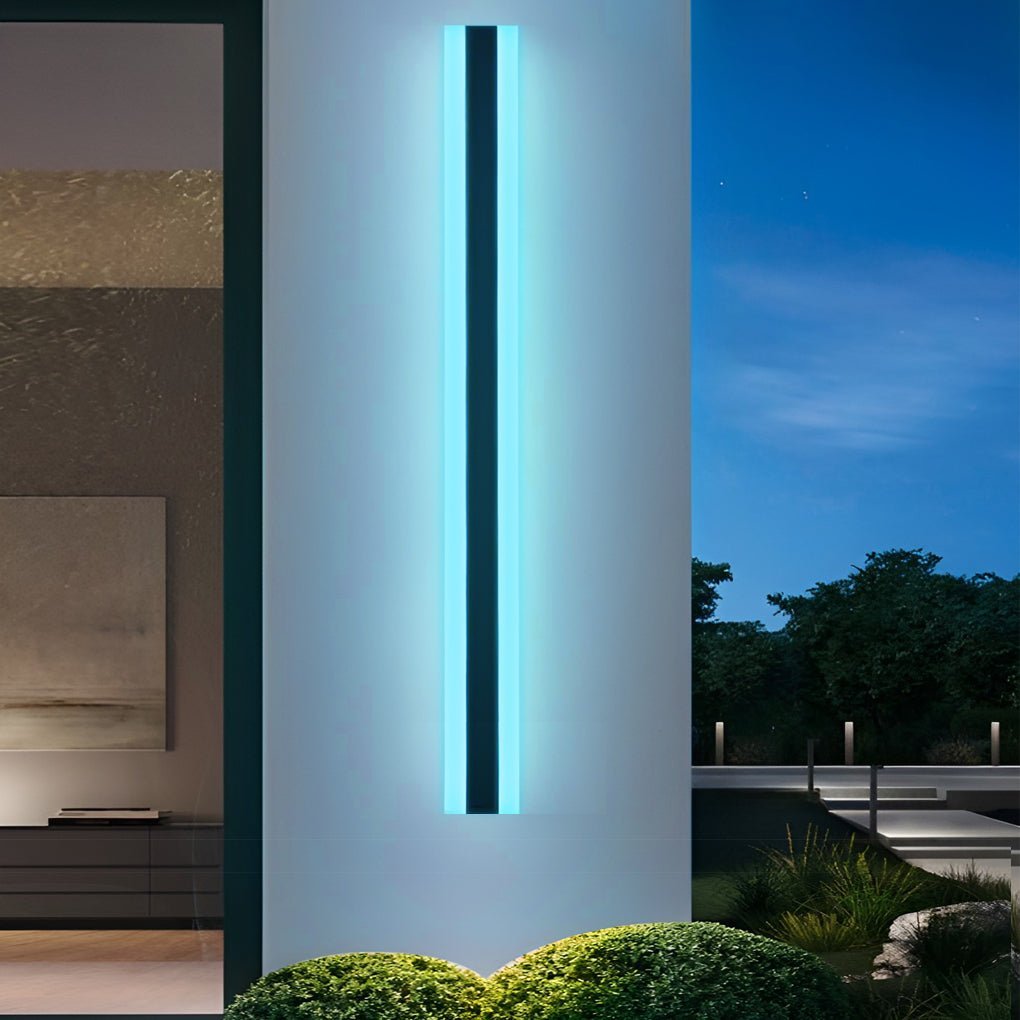 Long Strip Waterproof LED RGB Multi Color Modern Outdoor Sconces-Lighom