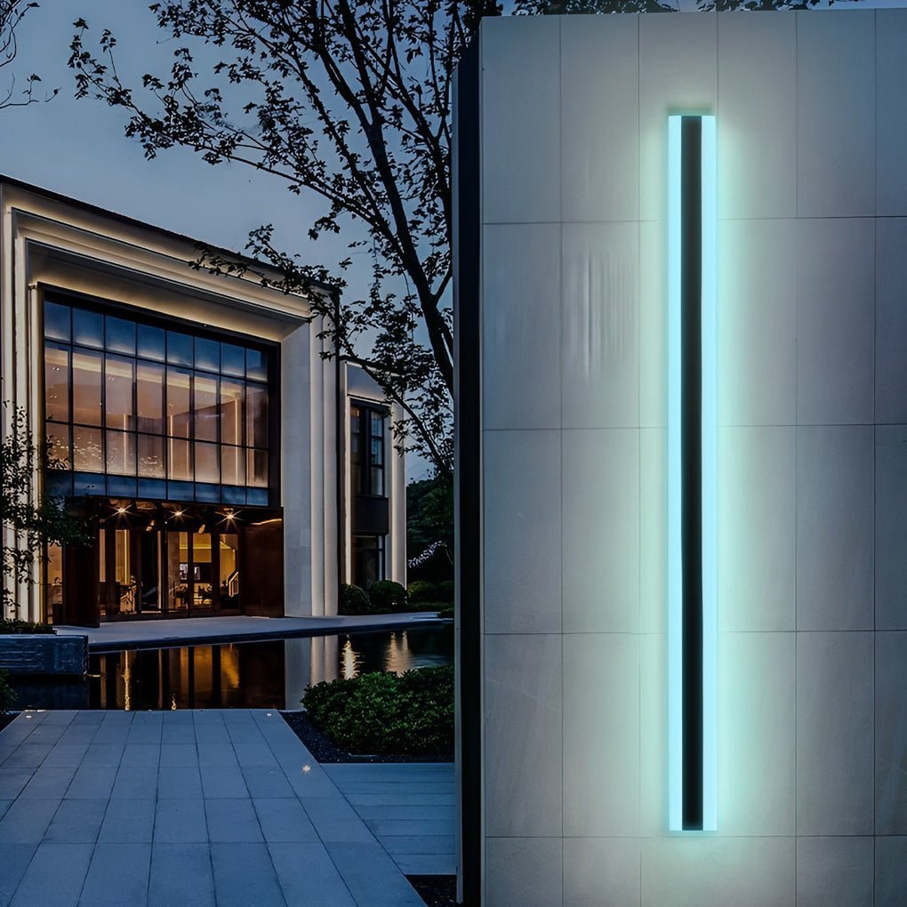 Long Strip Waterproof LED RGB Multi Color Modern Outdoor Sconces-Lighom