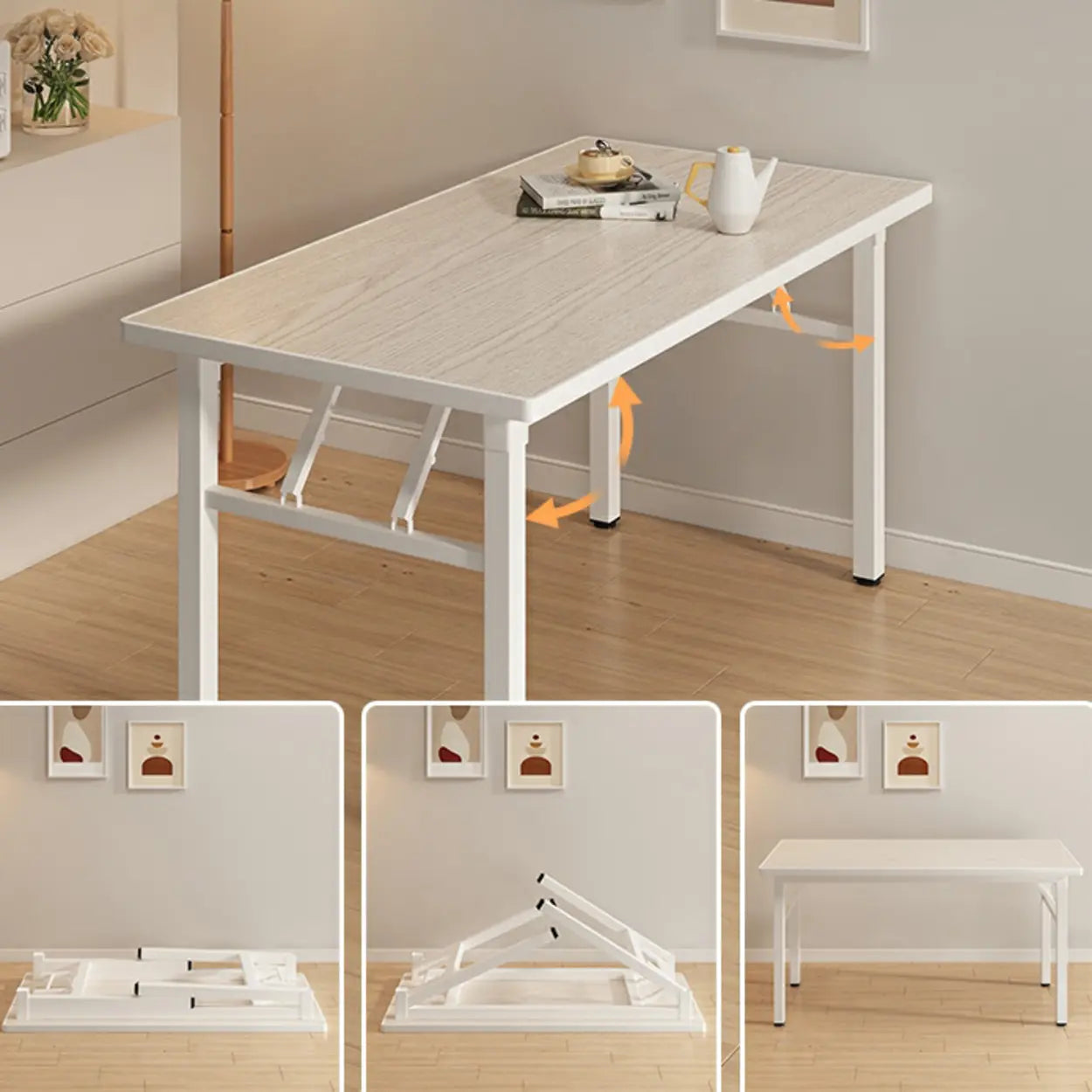 Modern Rectangular Folding Dining Table