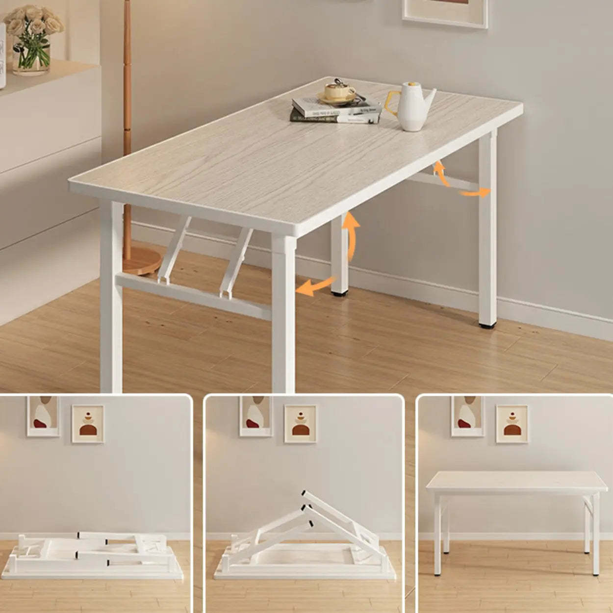 Modern Rectangular Folding Dining Table