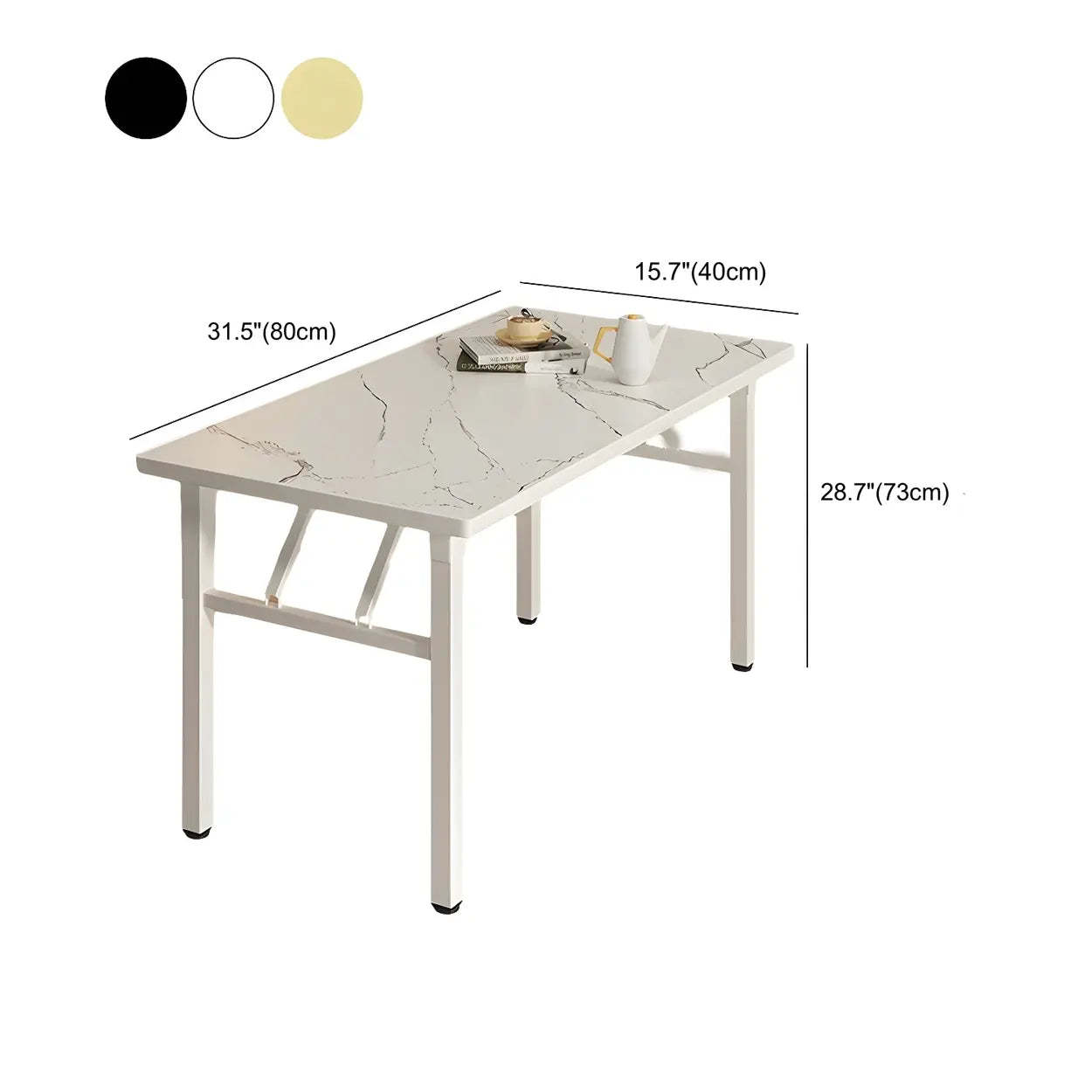 Modern Rectangular Folding Dining Table