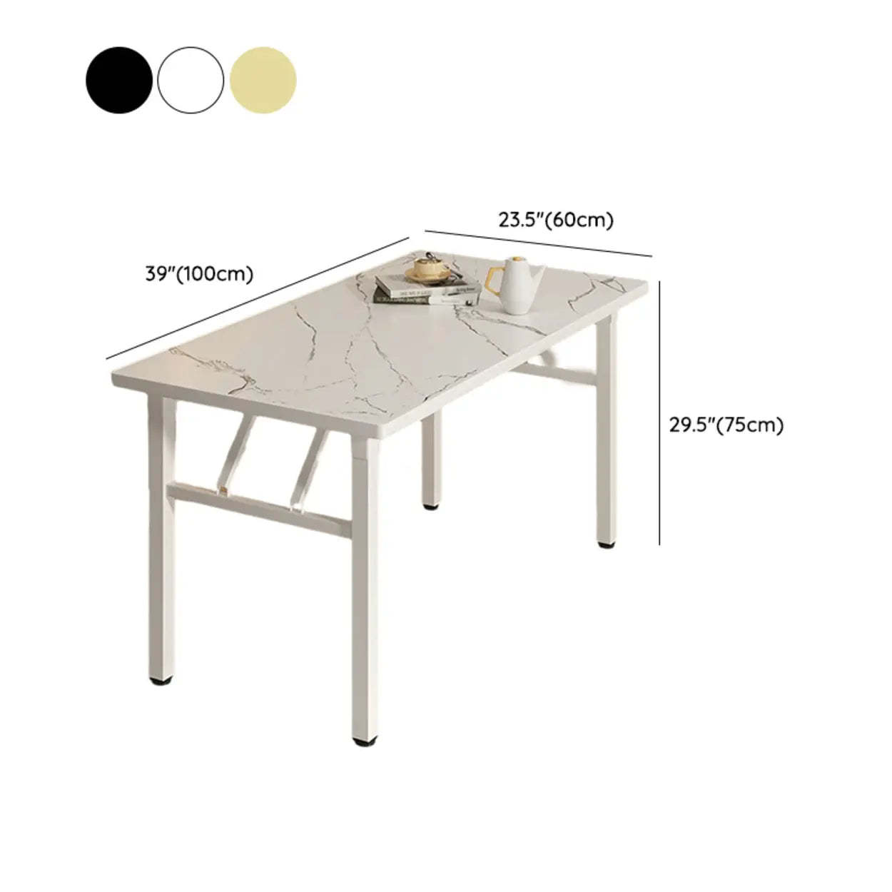 Modern Rectangular Folding Dining Table