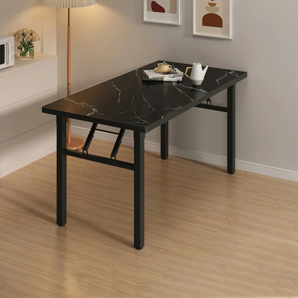 Modern Rectangular Folding Dining Table
