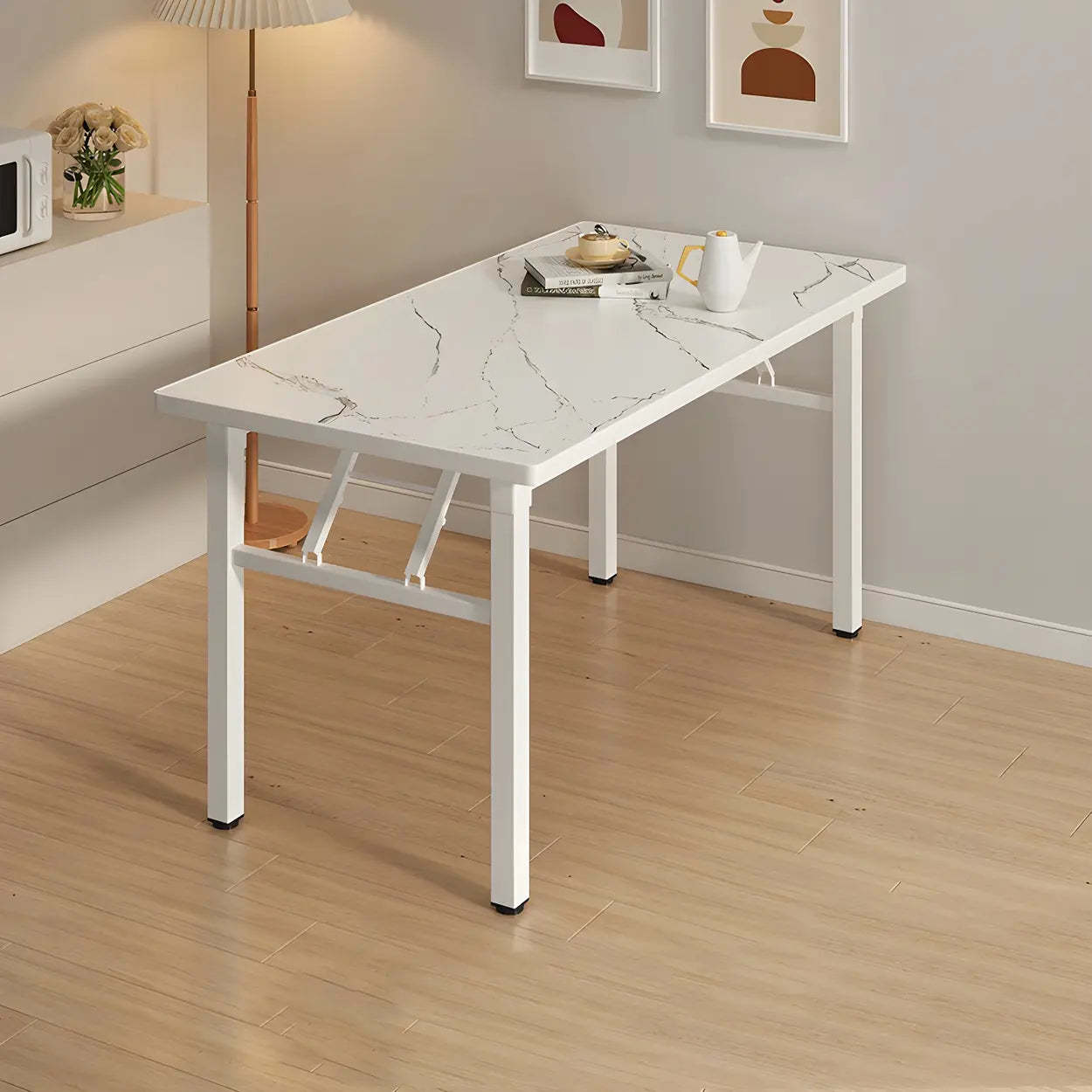 Modern Rectangular Folding Dining Table