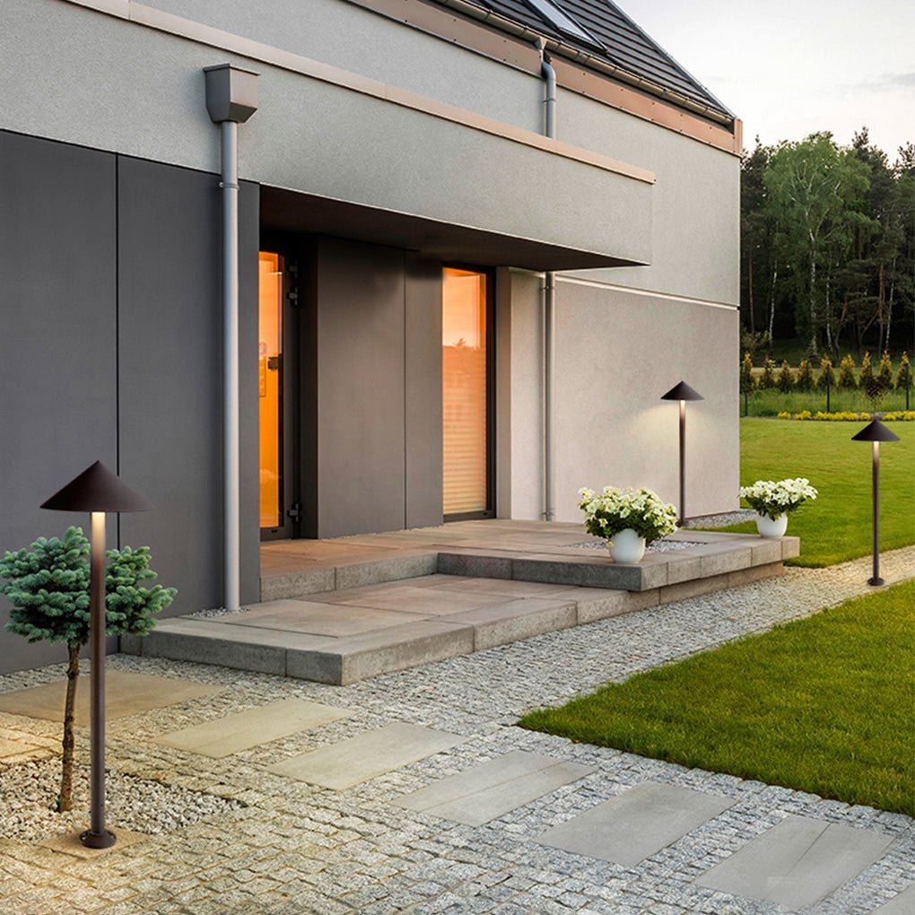 Minimalist Modern Waterproof High Pole Post Light for Landscape Garden Road-Lighom