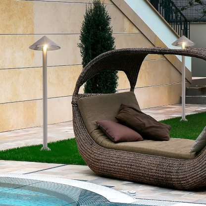 Minimalist Modern Waterproof High Pole Post Light for Landscape Garden Road-Lighom