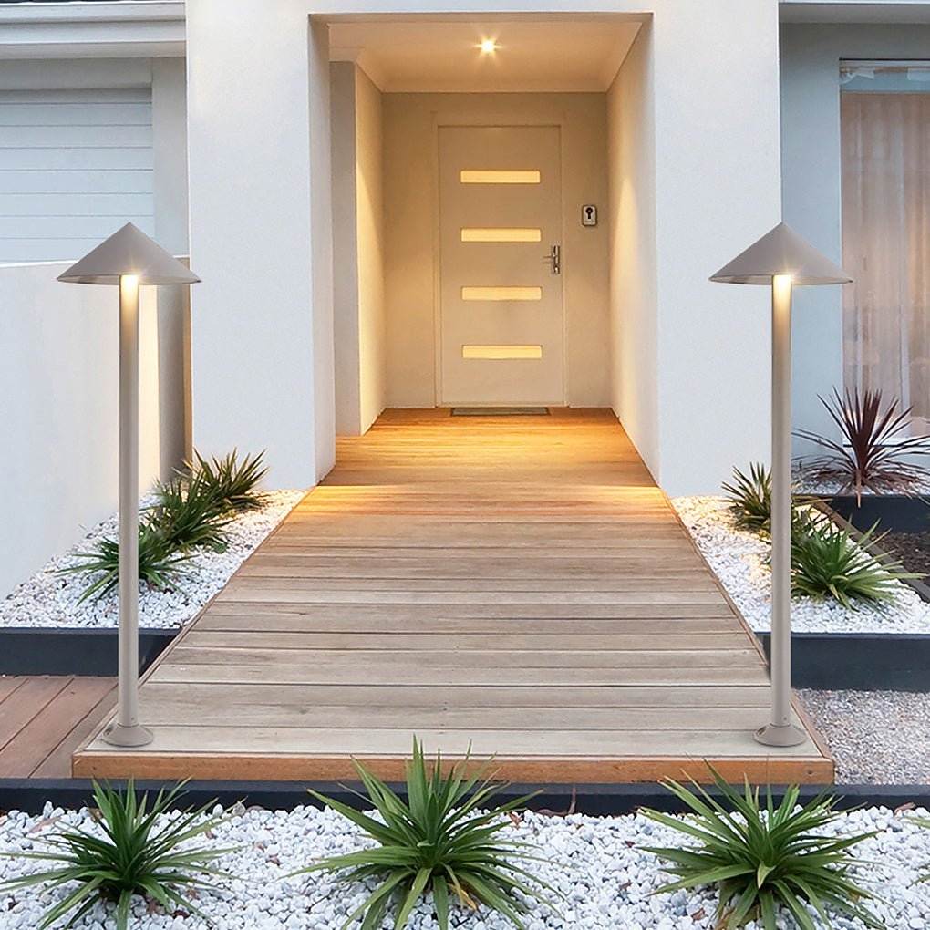 Minimalist Modern Waterproof High Pole Post Light for Landscape Garden Road-Lighom