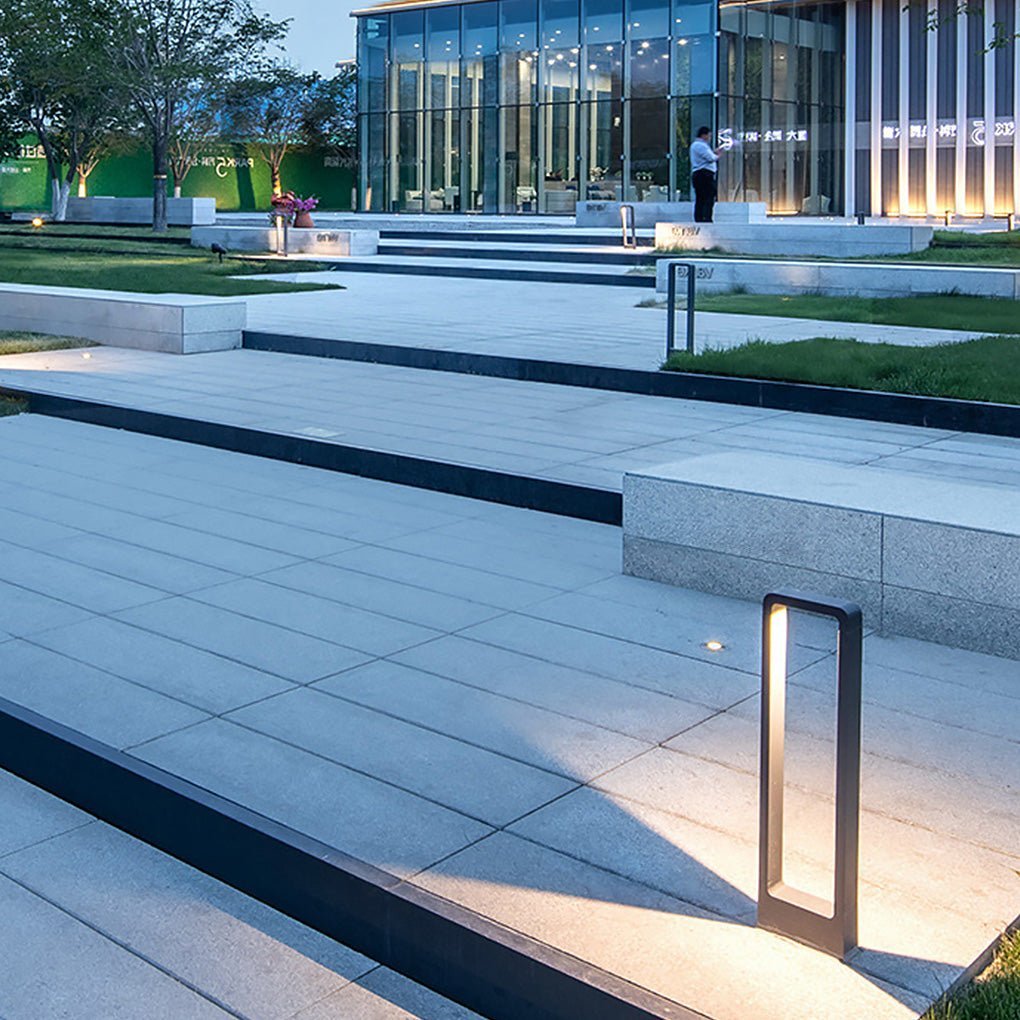 Rectangular COB LED Outdoor Path Lights - Minimalist, Durable & Waterproof-Lighom