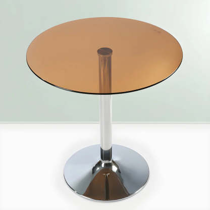 Black modern scratch-resistant round dining tables