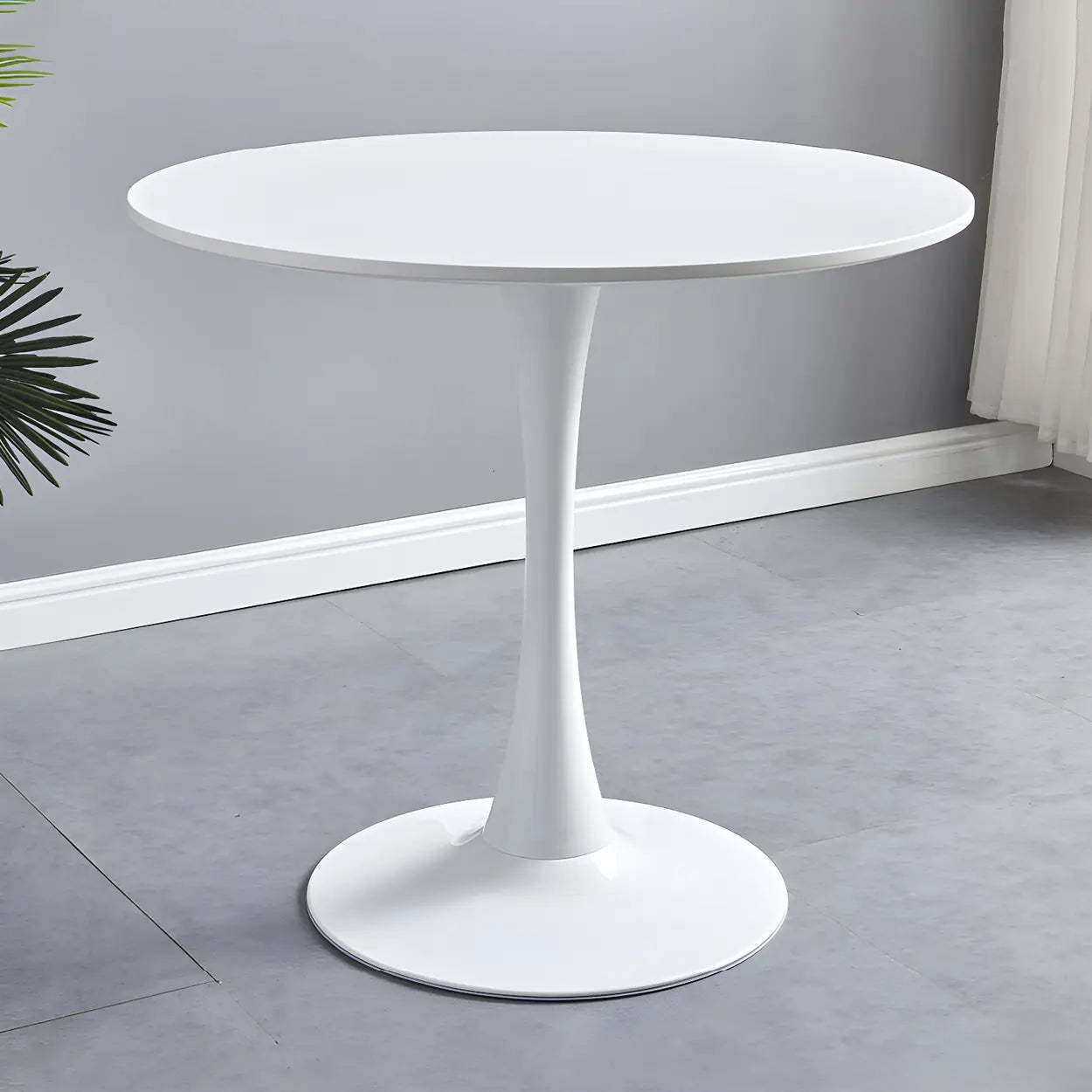 Round Wood Scratch-Resistant Dining Table