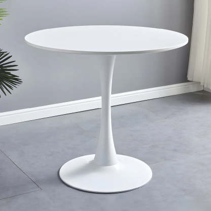 Round Wood Scratch-Resistant Dining Table