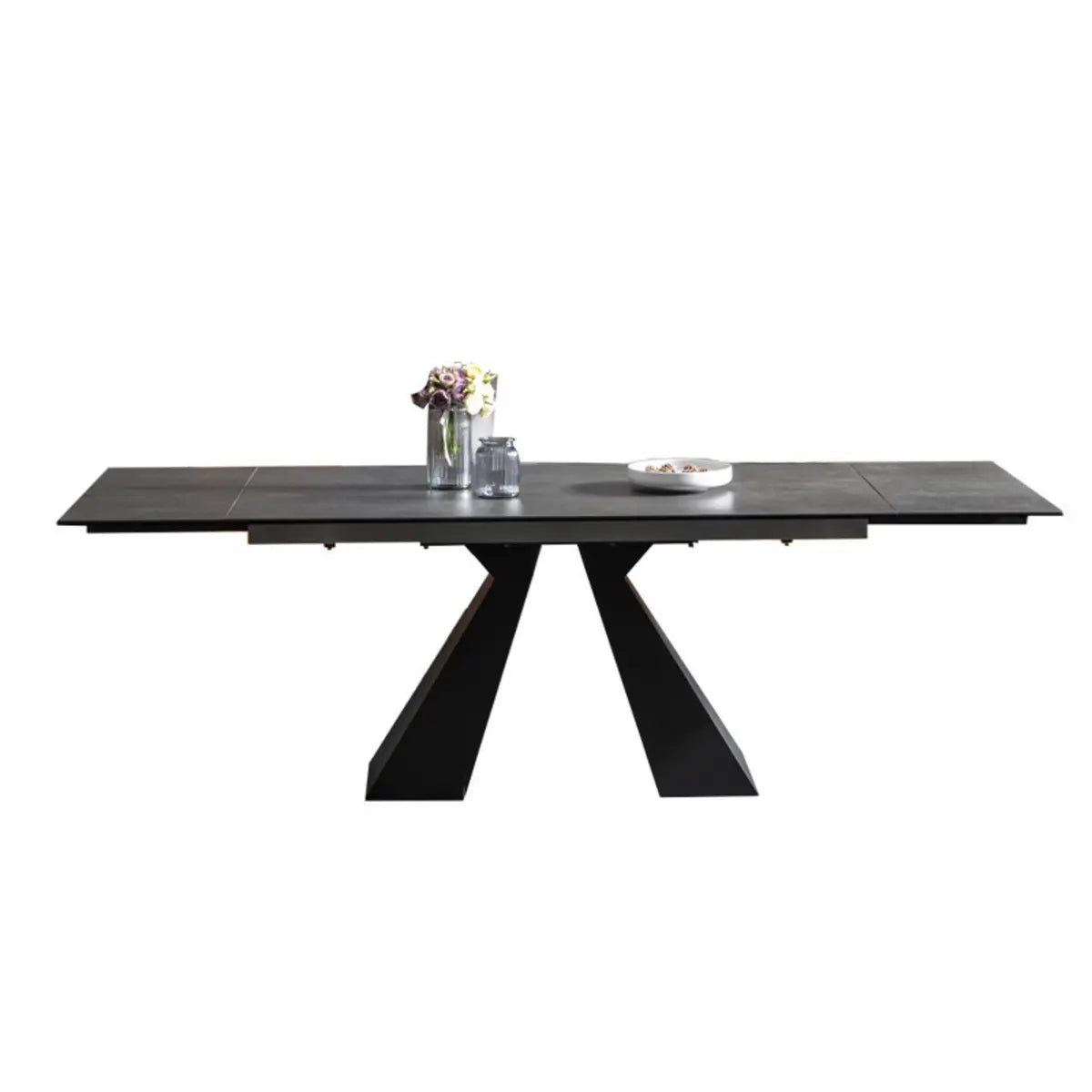 Minimalist Gray Smoke Slate Dining Table