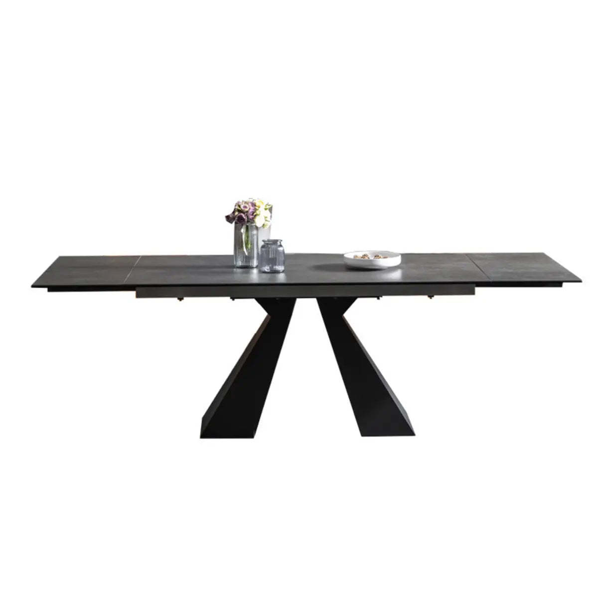 Minimalist Gray Smoke Slate Dining Table