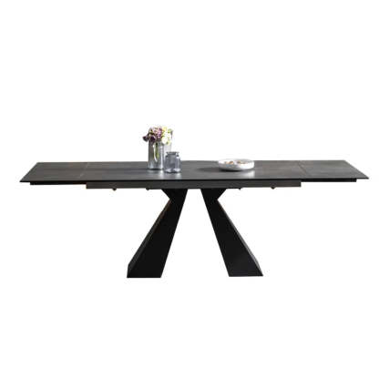 Minimalist Gray Smoke Slate Dining Table