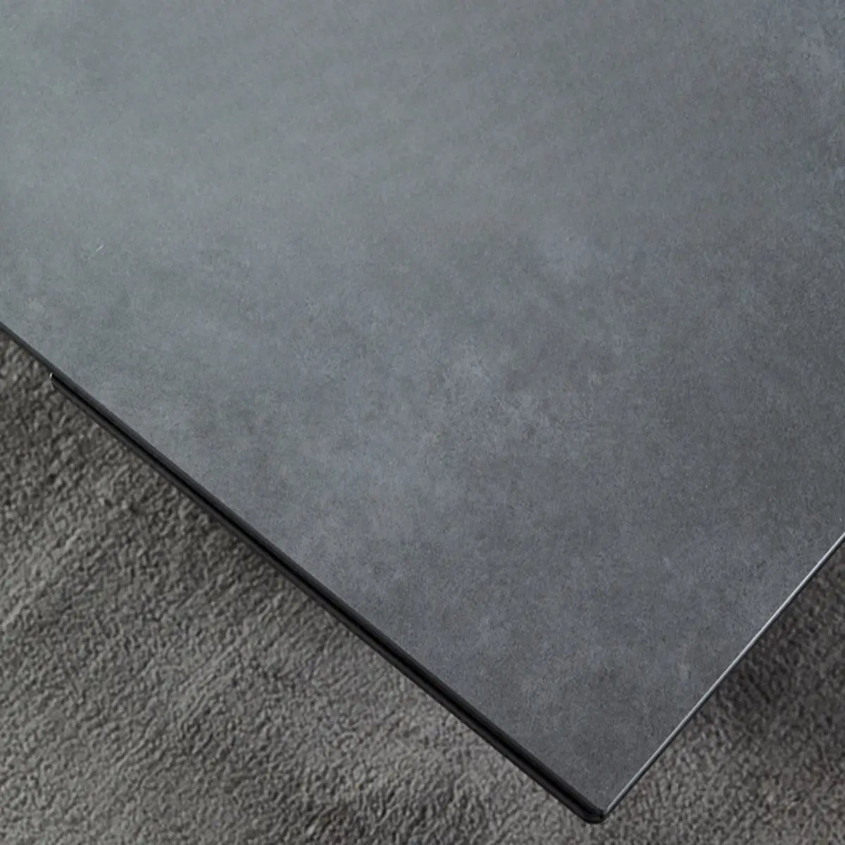 Minimalist Gray Smoke Slate Dining Table